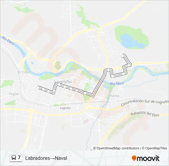 7 Bus Line Map