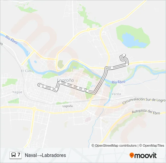 7 Bus Line Map