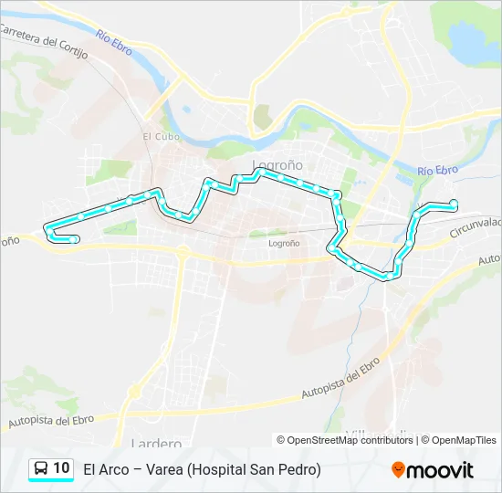 10 Bus Line Map