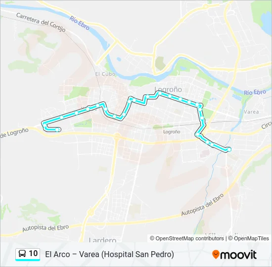 10 Bus Line Map