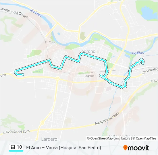 10 Bus Line Map