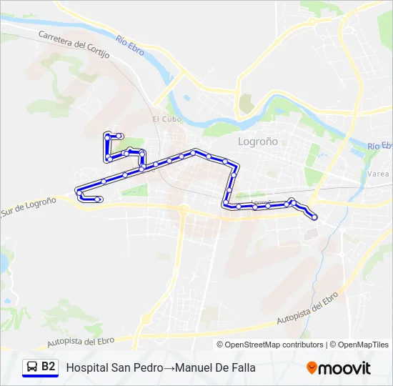 B2 Bus Line Map