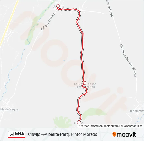 M4A Bus Line Map