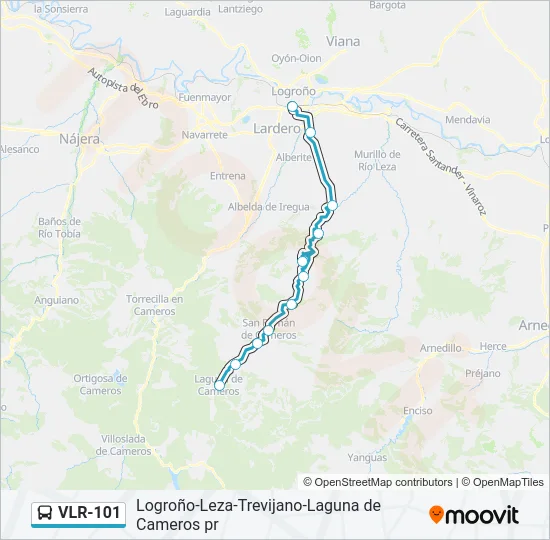 VLR-101 Bus Line Map