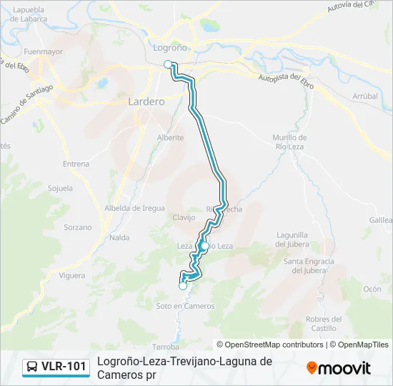 VLR-101 Bus Line Map