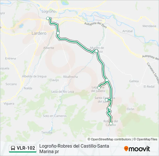 VLR-102 Bus Line Map