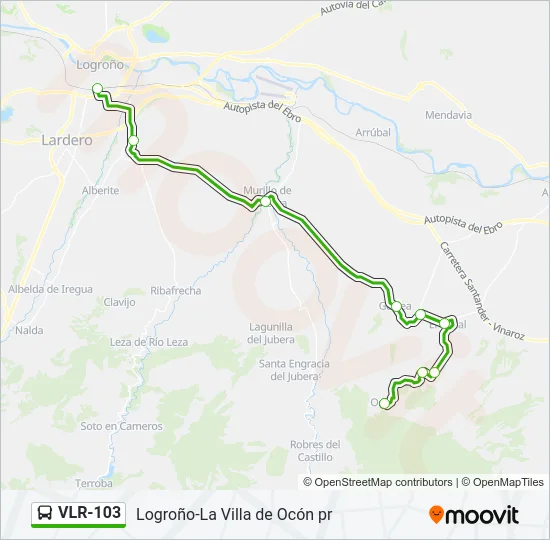 VLR-103 Bus Line Map