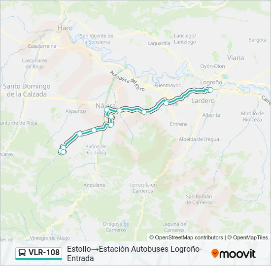 VLR-108 Bus Line Map