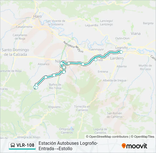 VLR-108 Bus Line Map