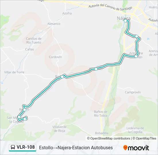 VLR-108 Bus Line Map
