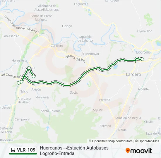 VLR-109 Bus Line Map
