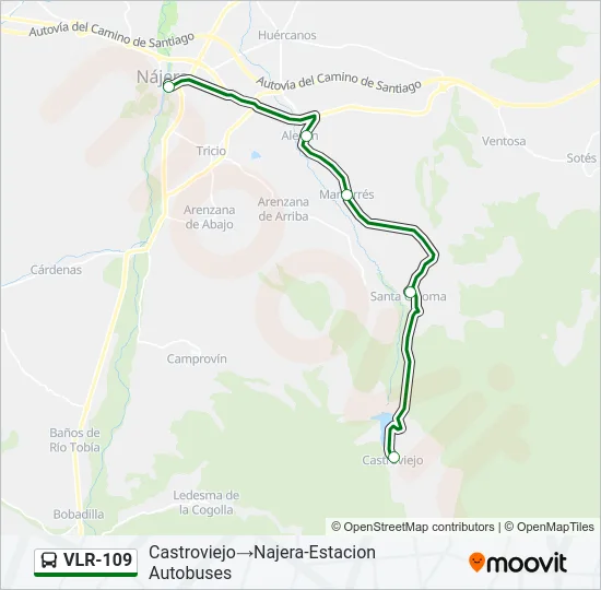 VLR-109 Bus Line Map