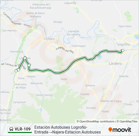VLR-109 Bus Line Map