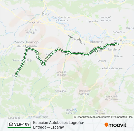 VLR-109 Bus Line Map