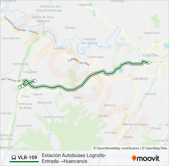 VLR-109 Bus Line Map
