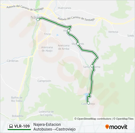 VLR-109 Bus Line Map