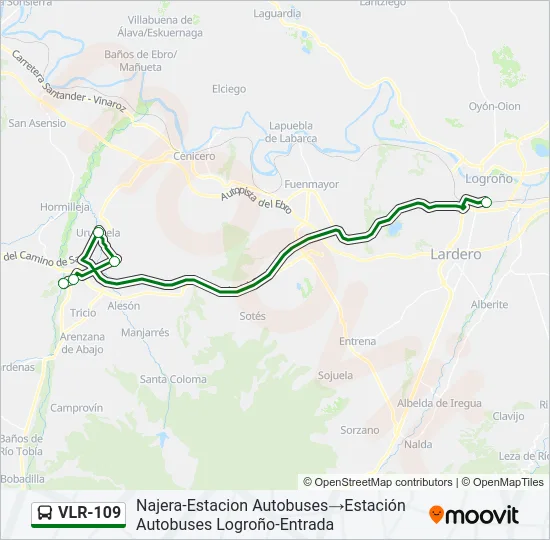VLR-109 Bus Line Map