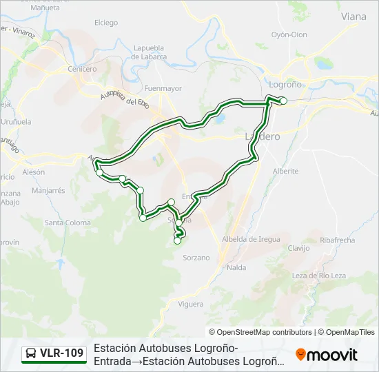 VLR-109 Bus Line Map