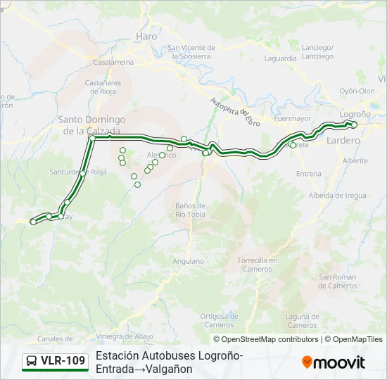 VLR-109 Bus Line Map