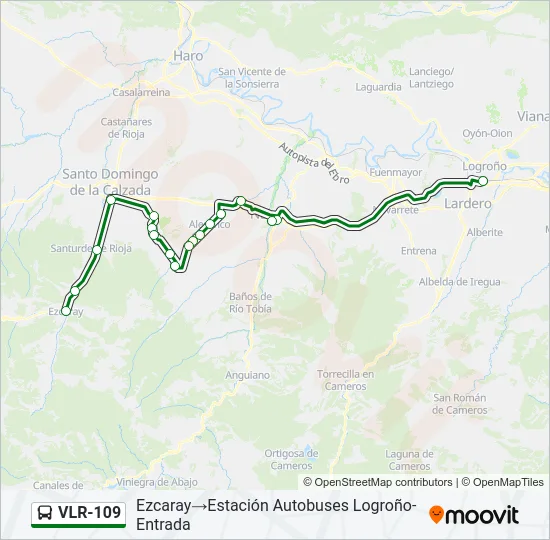 VLR-109 Bus Line Map