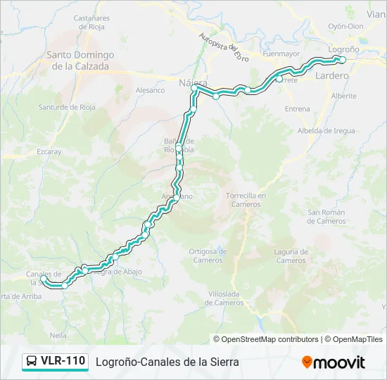 VLR-110 Bus Line Map