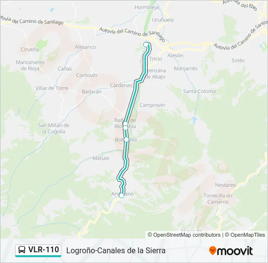 VLR-110 Bus Line Map