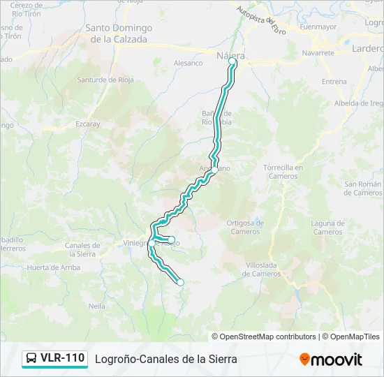 VLR-110 Bus Line Map