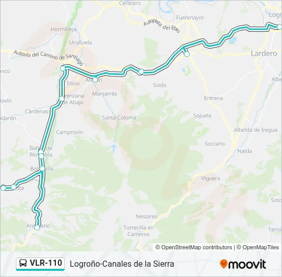 VLR-110 Bus Line Map