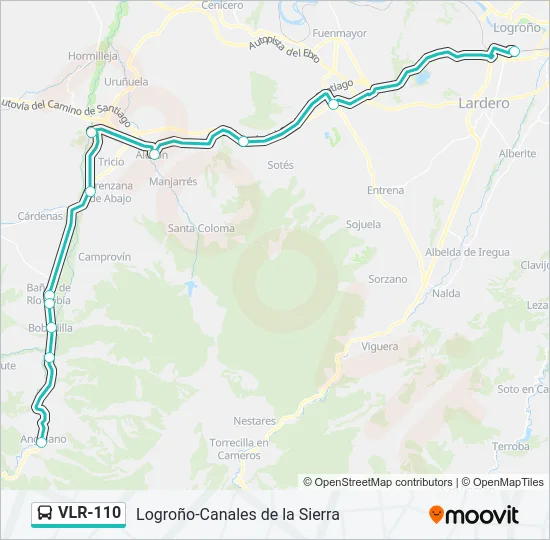 VLR-110 Bus Line Map