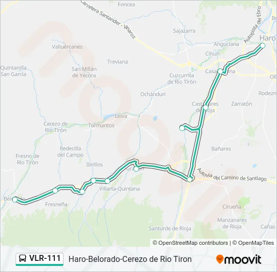 VLR-111 Bus Line Map