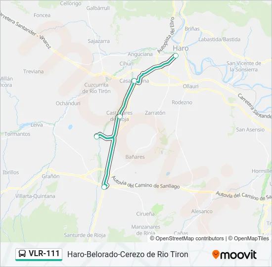 VLR-111 Bus Line Map