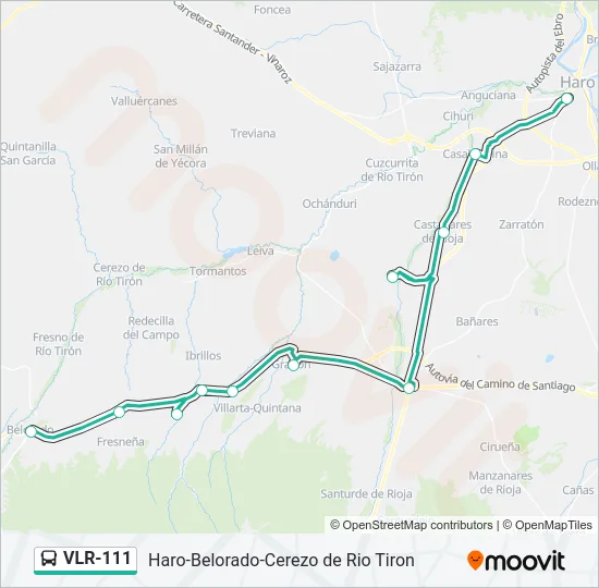 VLR-111 Bus Line Map