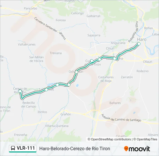VLR-111 Bus Line Map