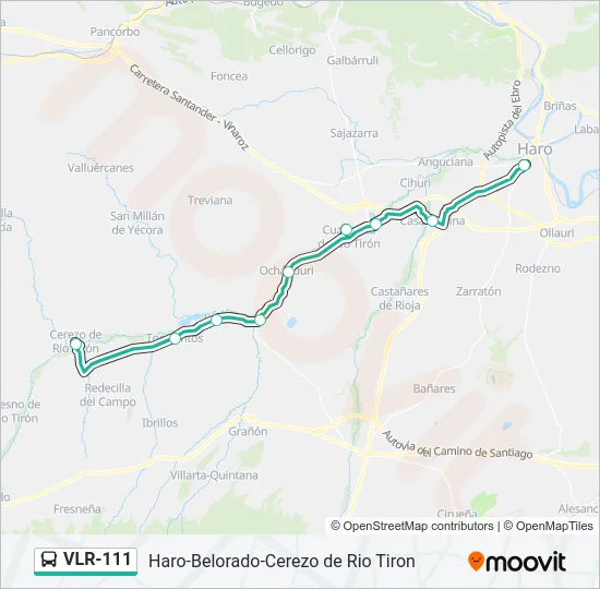 VLR-111 Bus Line Map