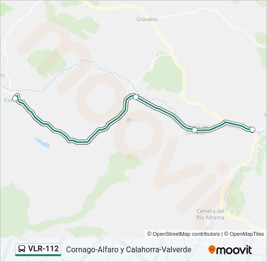 Mapa de VLR-112 de autobús