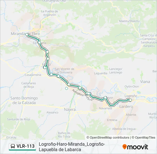 VLR-113 Bus Line Map