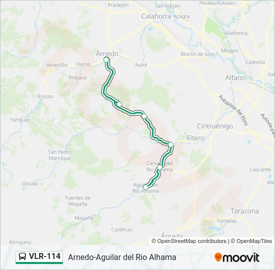 VLR-114 Bus Line Map
