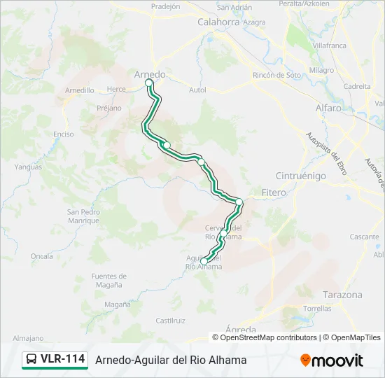 VLR-114 Bus Line Map