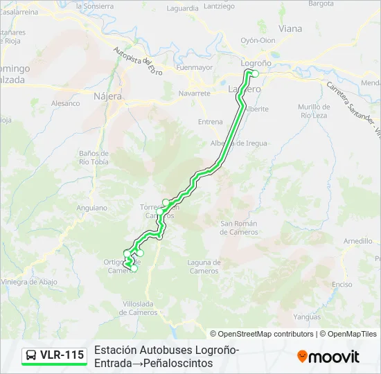 VLR-115 Bus Line Map