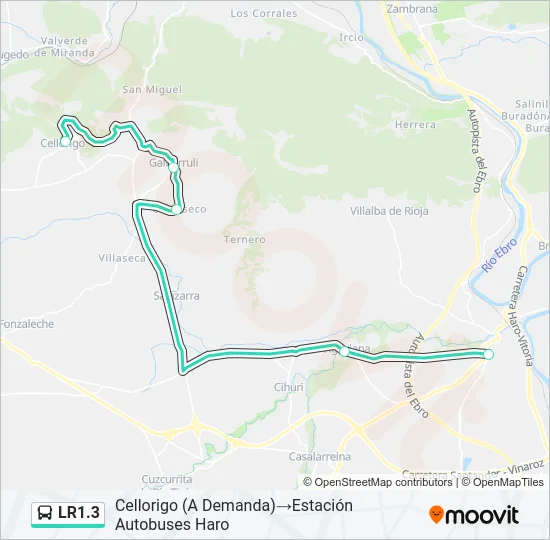 LR1.3 Bus Line Map