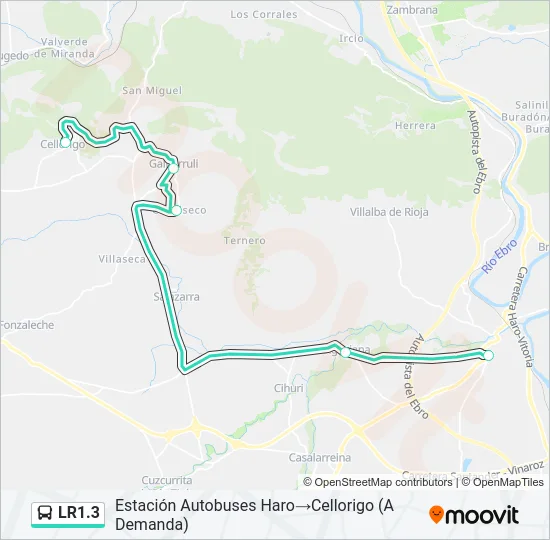 LR1.3 Bus Line Map
