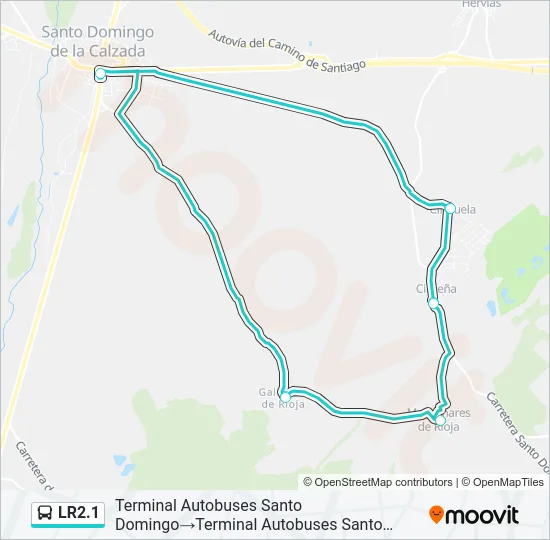 LR2.1 Bus Line Map