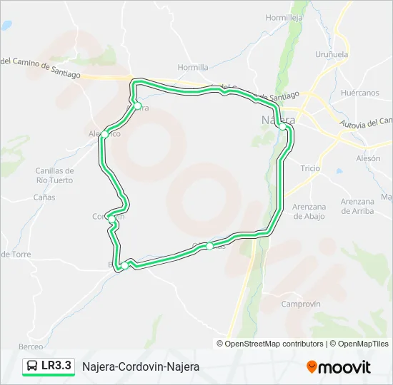 LR3.3 Bus Line Map