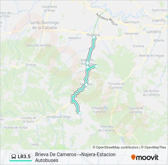 LR3.5 Bus Line Map
