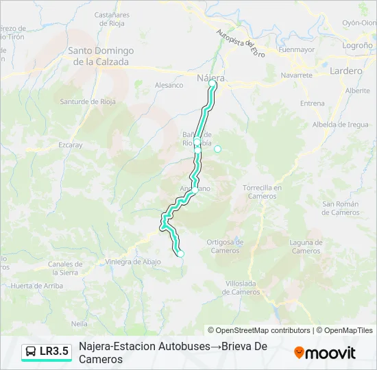 LR3.5 Bus Line Map