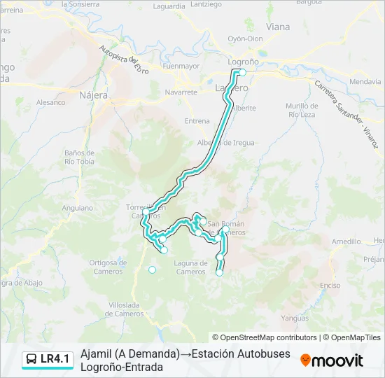 LR4.1 Bus Line Map