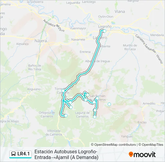 LR4.1 Bus Line Map