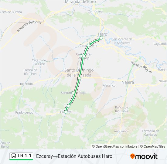 LR 1.1 Bus Line Map