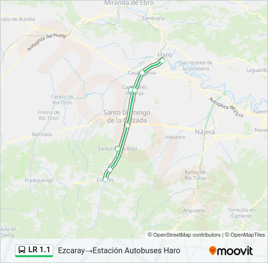 LR 1.1 Bus Line Map