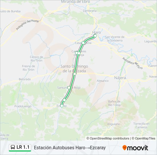 LR 1.1 Bus Line Map